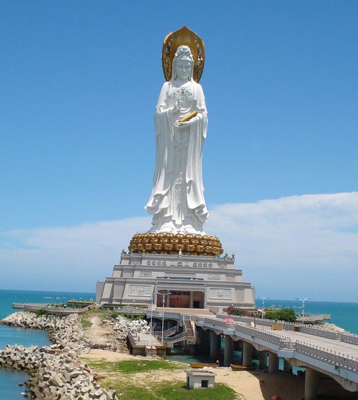 Guanyin Buddha Guanyin Buddha statue in Hainan China -108-metre.