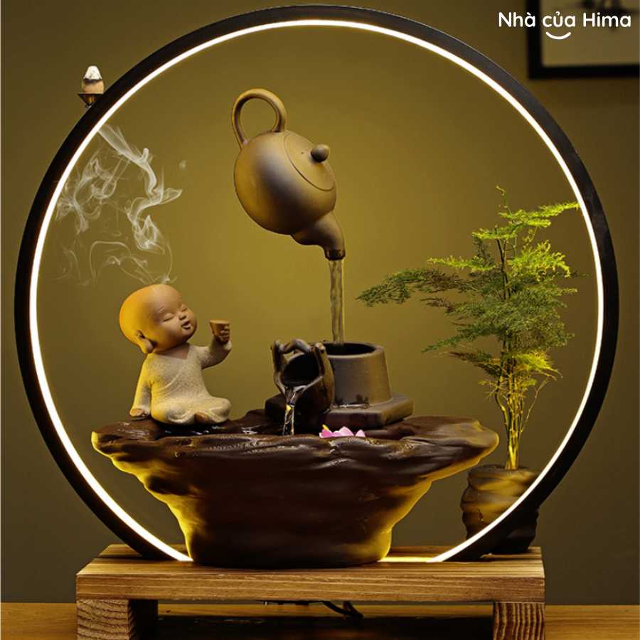 Incense cones can create a beautiful waterfall effect.