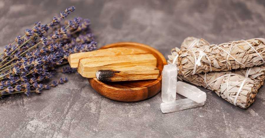 the smudging The smudging, crystal, and palo santo