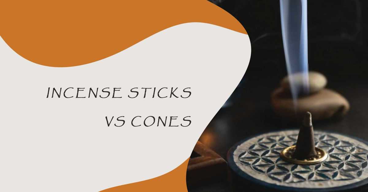 Comparison between incense sticks and cones.