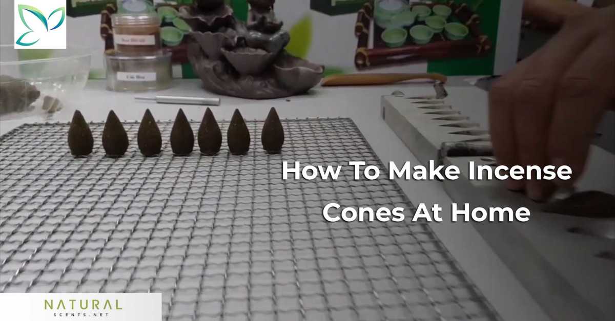 Instructions for making incense cones at home