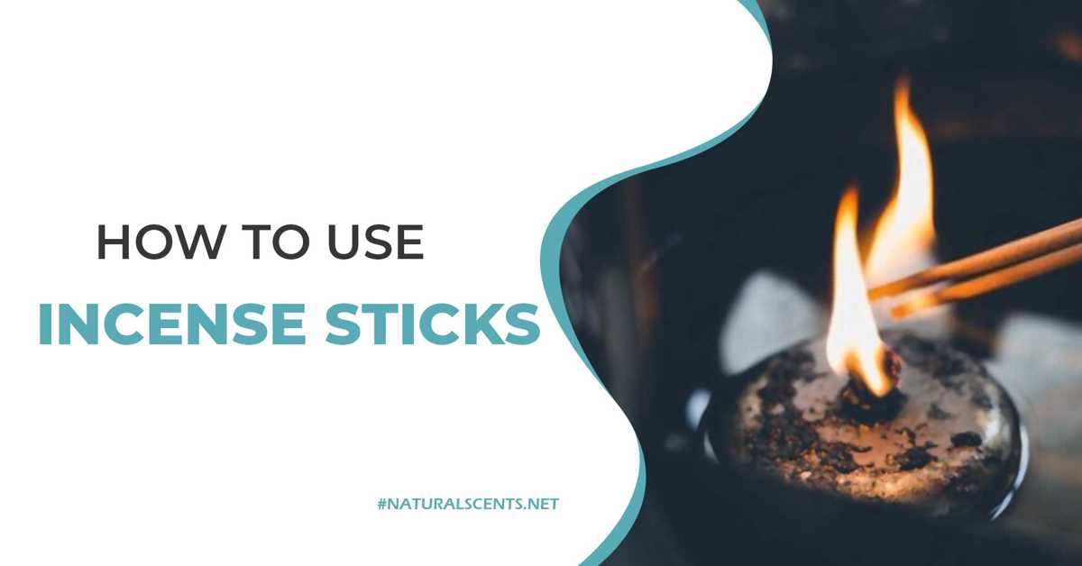 5 steps to burn incense sticks