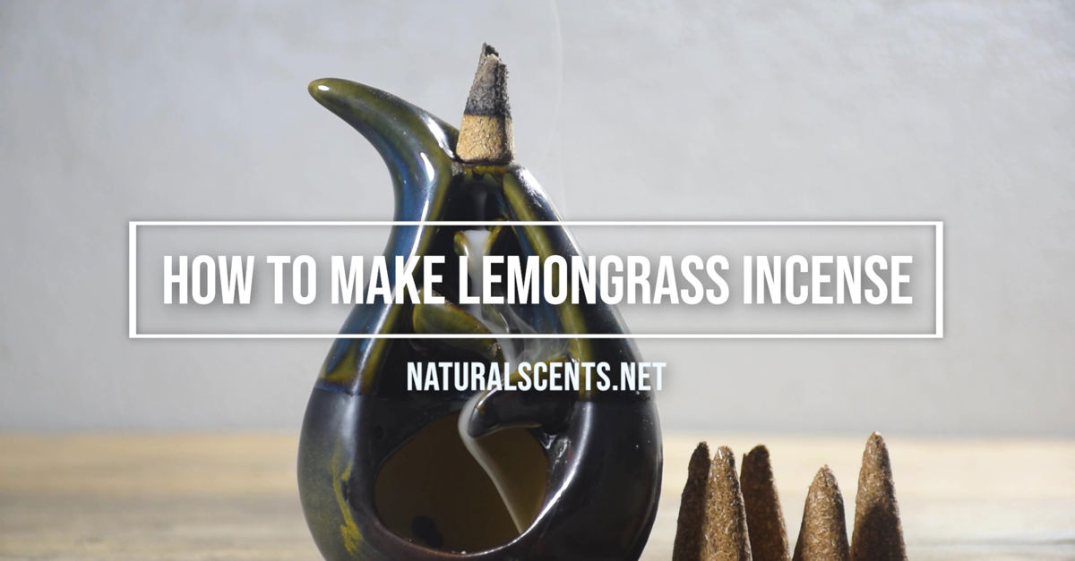 Making Lemongrass Incense Cones