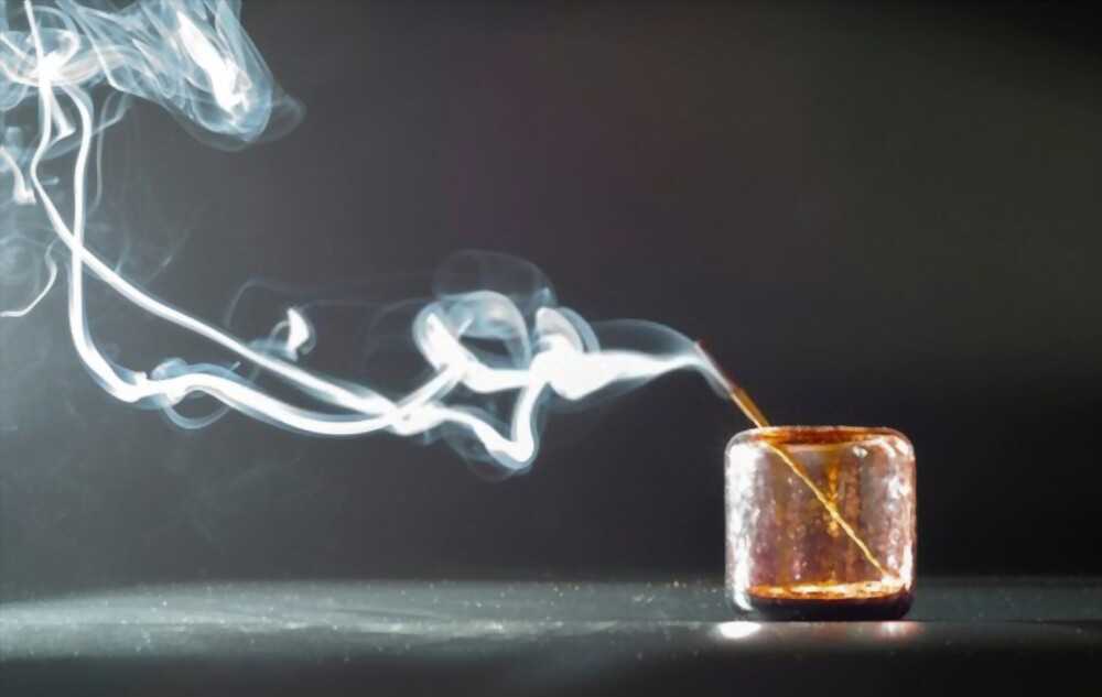 An incense stick is burning An incense stick is burning.