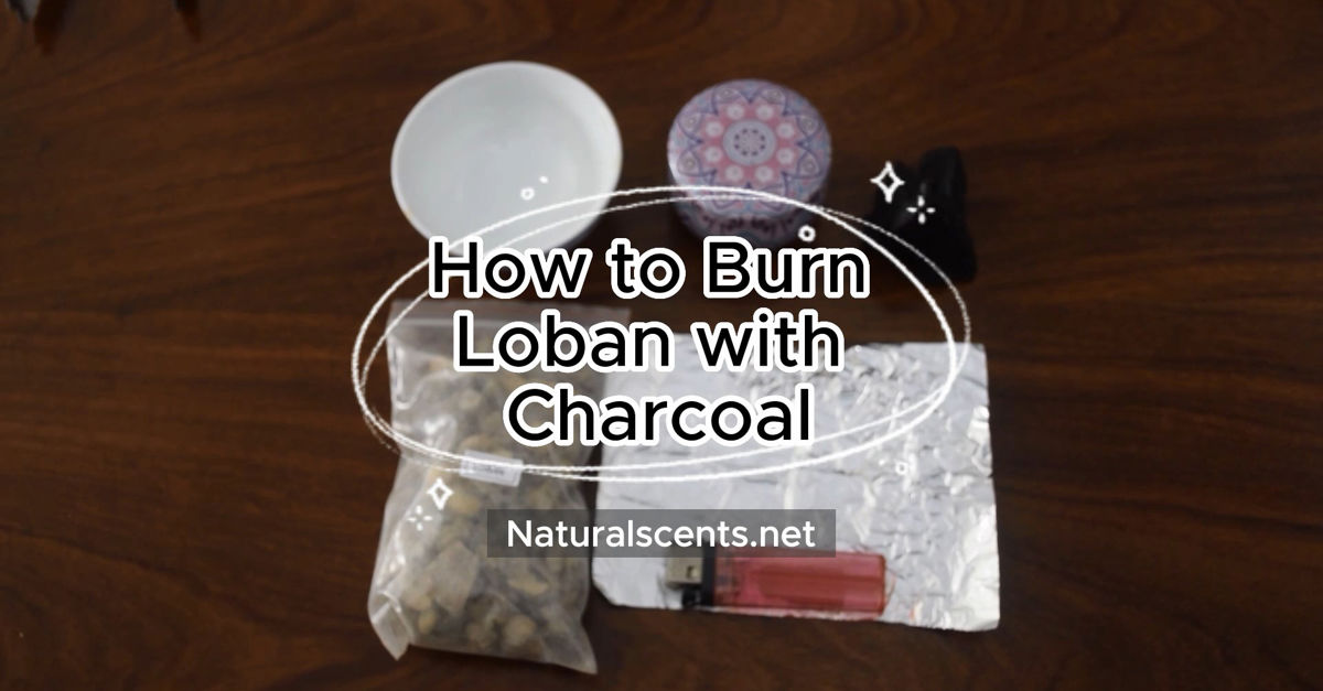 how to burn Loban with charcoal
