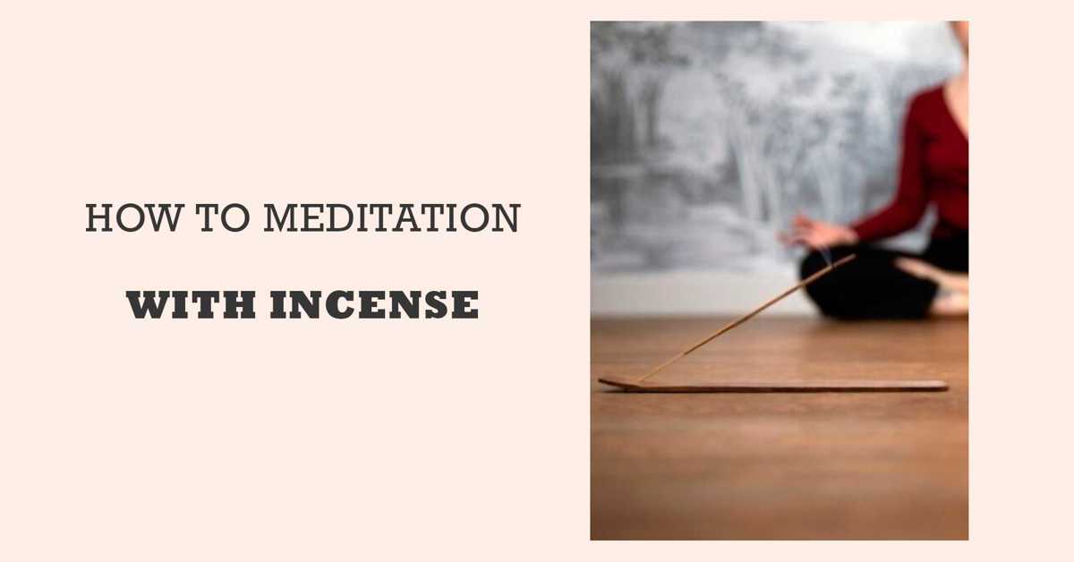 Guided meditation with incense.