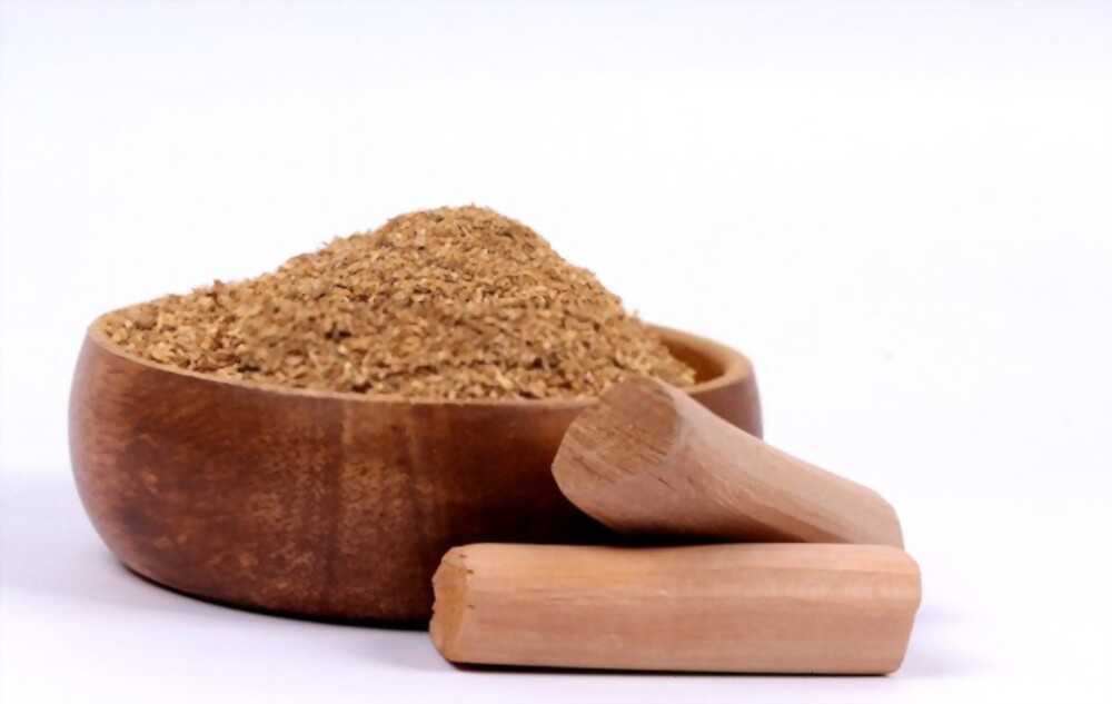 Incense powder comes in a bowl.