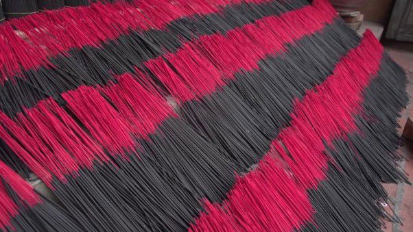 Black incense is often used in funeral ceremonies in Vietnam