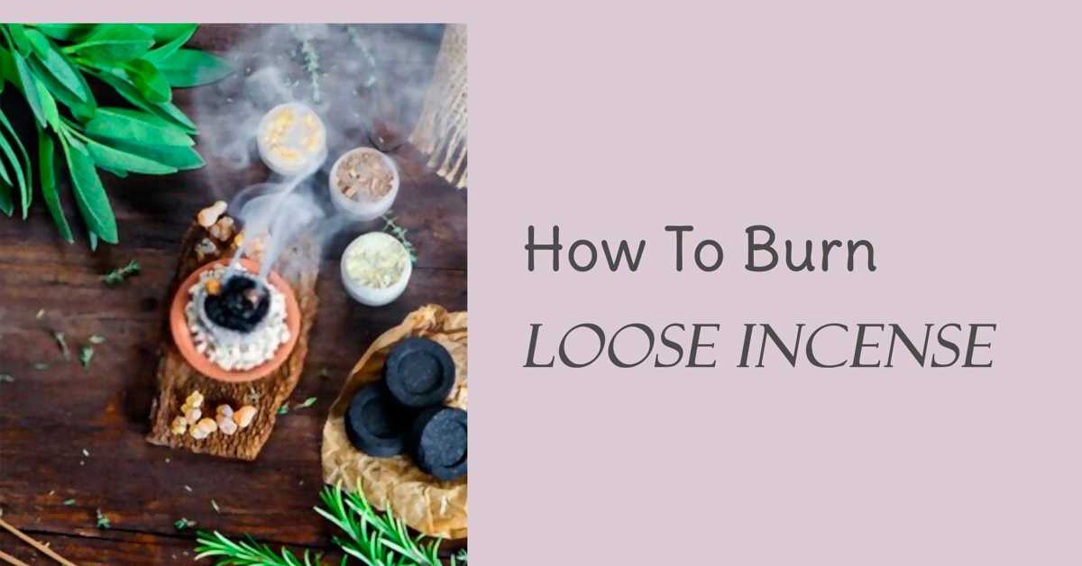 Easy way to burn loose incense