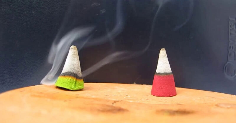 how to stop an incense cone from burning