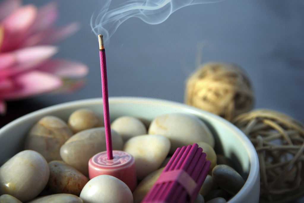 A strawberry incense stick A strawberry incense stick.