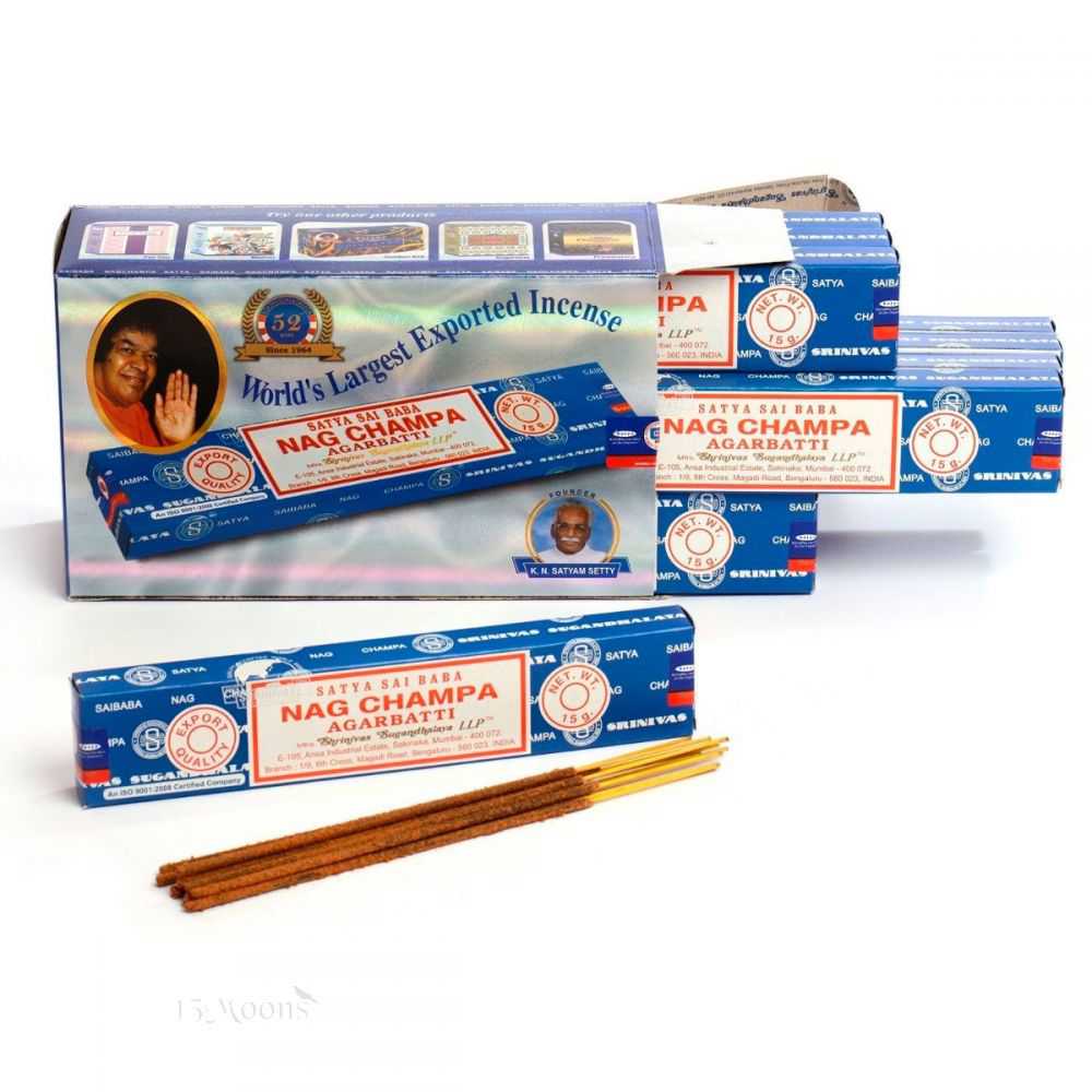 Nag Champa incense produced by 2 companies Currently, Nag Champa incense products are produced by 2 different companies.