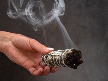 White smoke means your aura has been cleansed