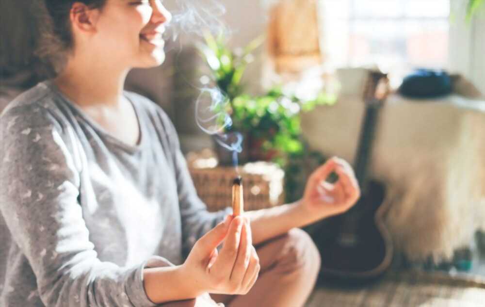 Burning Palo Santo for blessing Prayer Thank you for guiding me in peace and purifying my spirit